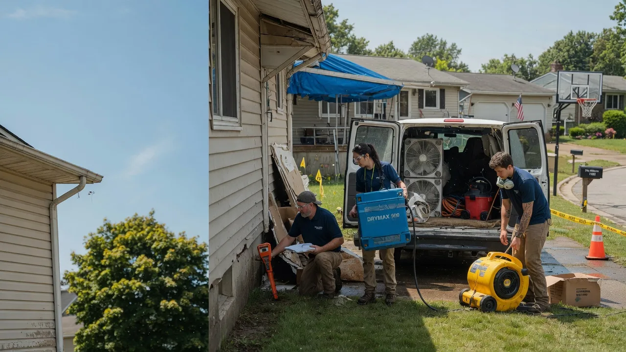 Ceiling Leak Cleanup in Larsen, WI near me